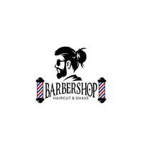 modelo de vetor de logotipo de barbearia