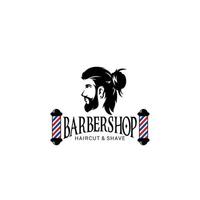 modelo de vetor de logotipo de barbearia