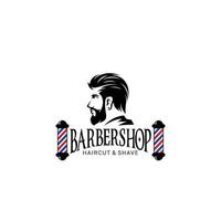 modelo de vetor de logotipo de barbearia