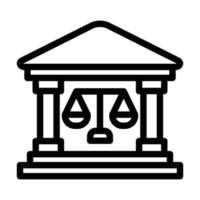 design de ícone do tribunal vetor