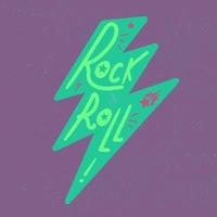 letras de rock and roll vetor