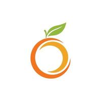 design de logotipo laranja vetor