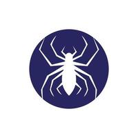 vetor de design de logotipo de aranha