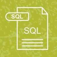 ícone do vetor sql