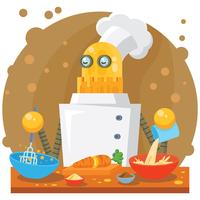 ai cuisine illustration vetor