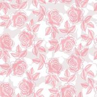 padrão perfeito de rosas para têxteis, fundo de cor pastel vetor