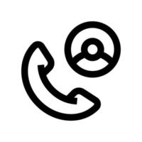 ícone de chamada telefônica para seu site, celular, apresentação e design de logotipo. vetor
