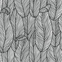 Resumo botânico padrão sem emenda em cores monocromáticas com flores de arte de linha, linhas de vetor desenhado à mão limpa minimalista feminino para design de tecido têxtil e papel de embrulho