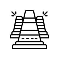 ícone de cone para seu site, celular, apresentação e design de logotipo. vetor