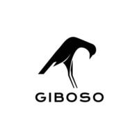 pássaro canário giboso postura única design de logotipo isolado modelo de ilustração de ícone vetorial vetor