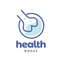 anatomia corpo ossos cuidados de saúde articulação abstrata nutrição design de logotipo moderno modelo de ilustração de ícone vetorial vetor