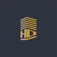 idéias de logotipo imobiliário monograma inicial hd vetor