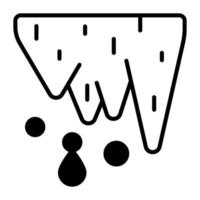 design de ícone de vetor de gelo, fácil de usar