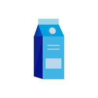 leite de garrafa de ícone, caixa vetor