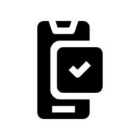 ícone do smartphone para seu site, celular, apresentação e design de logotipo. vetor