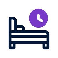ícone de hora de dormir para seu site, celular, apresentação e design de logotipo. vetor