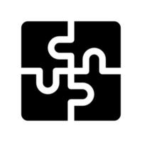 ícone de quebra-cabeça para seu site, celular, apresentação e design de logotipo. vetor