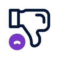 ícone de antipatia para seu site, celular, apresentação e design de logotipo. vetor
