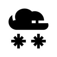 ícone de neve para seu site, celular, apresentação e design de logotipo. vetor