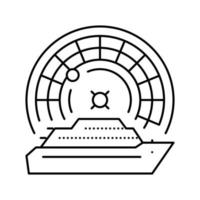 ilustração vetorial do ícone da linha de cruzeiros do cassino vetor