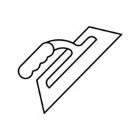 ilustração em vetor ícone de linha de ferramenta de espátula