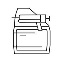 ilustração vetorial de ícone de linha de primer de primeira demão vetor