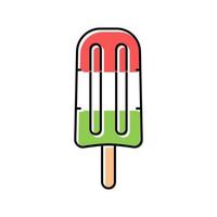 ilustração vetorial de ícone de cor de sorvete congelado vetor