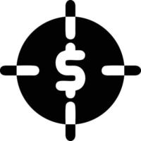 imagem de vetor de símbolo de ícone de foco de alvo, ilustração do conceito de ícone de meta de sucesso. eps 10