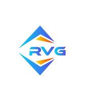 design de logotipo de tecnologia abstrata rvg em fundo branco. conceito criativo do logotipo da carta inicial rvg. vetor