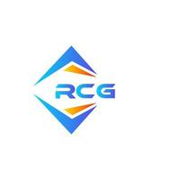 design de logotipo de tecnologia abstrata rcg em fundo branco. conceito de logotipo de carta de iniciais criativas rcg. vetor