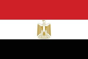 vetor de bandeira do Egito isolar banner imprimir ilustração.eps