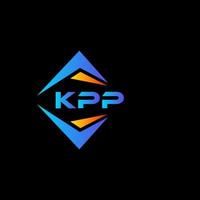 design de logotipo de tecnologia abstrata kpp em fundo preto. conceito de logotipo de carta de iniciais criativas kpp. vetor