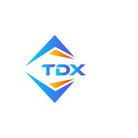 tdx design de logotipo de tecnologia abstrata em fundo branco. conceito de logotipo de carta de iniciais criativas tdx. vetor