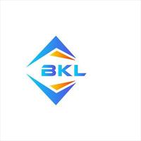 bkl design de logotipo de tecnologia abstrata em fundo branco. conceito de logotipo de carta de iniciais criativas bkl. vetor