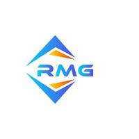 design de logotipo de tecnologia abstrata rmg em fundo branco. conceito de logotipo de carta de iniciais criativas rmg. vetor