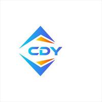 cdy design de logotipo de tecnologia abstrata em fundo branco. conceito de logotipo de carta de iniciais criativas cdy. vetor