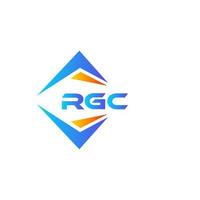 design de logotipo de tecnologia abstrata rgc em fundo branco. conceito de logotipo de carta de iniciais criativas rgc. vetor