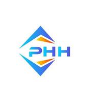 design de logotipo de tecnologia abstrata phh em fundo branco. conceito de logotipo de carta inicial criativa phh. vetor