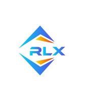 design de logotipo de tecnologia abstrata rlx em fundo branco. conceito de logotipo de carta de iniciais criativas rlx. vetor