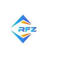 design de logotipo de tecnologia abstrata rfz em fundo branco. conceito criativo do logotipo da carta inicial rfz. vetor