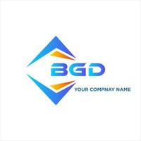 bgd design de logotipo de tecnologia abstrata em fundo branco. conceito de logotipo de carta de iniciais criativas bgd. vetor