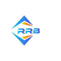 design de logotipo de tecnologia abstrata rrb em fundo branco. conceito criativo do logotipo da carta inicial rrb. vetor