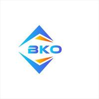 bko design de logotipo de tecnologia abstrata em fundo branco. bko conceito criativo do logotipo da letra inicial. vetor