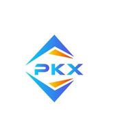 design de logotipo de tecnologia abstrata pkx em fundo branco. conceito de logotipo de carta de iniciais criativas pkx. vetor