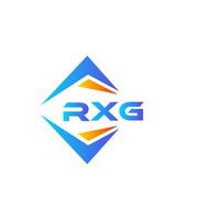 design de logotipo de tecnologia abstrata rxg em fundo branco. conceito criativo do logotipo da carta inicial rxg. vetor