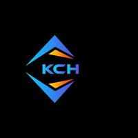 design de logotipo de tecnologia abstrata kch em fundo preto. kch conceito criativo do logotipo da letra inicial. vetor