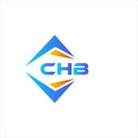 chb design de logotipo de tecnologia abstrata em fundo branco. conceito de logotipo de carta de iniciais criativas chb. vetor