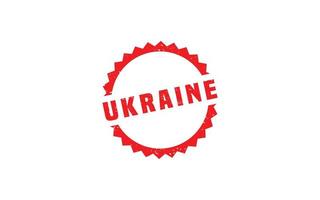 carimbo de borracha da Ucrânia com estilo grunge em fundo branco vetor