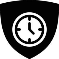 ilustração em vetor de tempo de escudo em um icons.vector de qualidade background.premium para conceito e design gráfico.