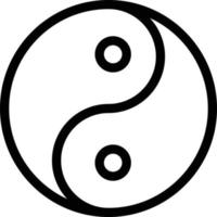 ilustração em vetor yin yang em um background.premium qualidade symbols.vector ícones para conceito e design gráfico.